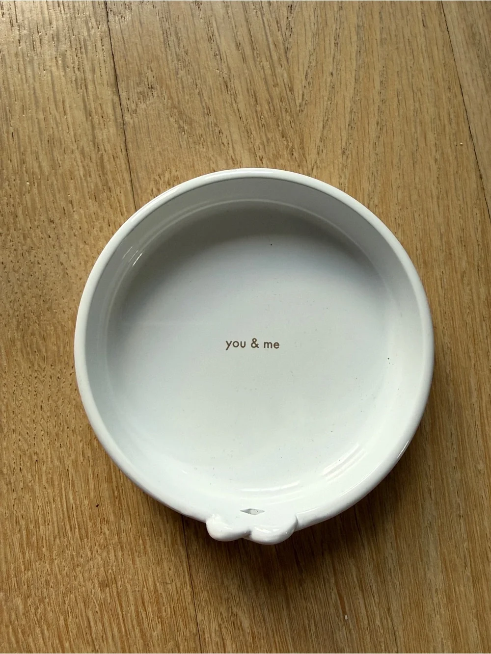 Lenox/kate spade White 'You & Me' With Love Ring Dish